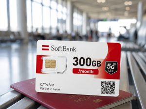 Sim 300GB/month Softbank